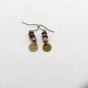 Cover and Stone Earrings